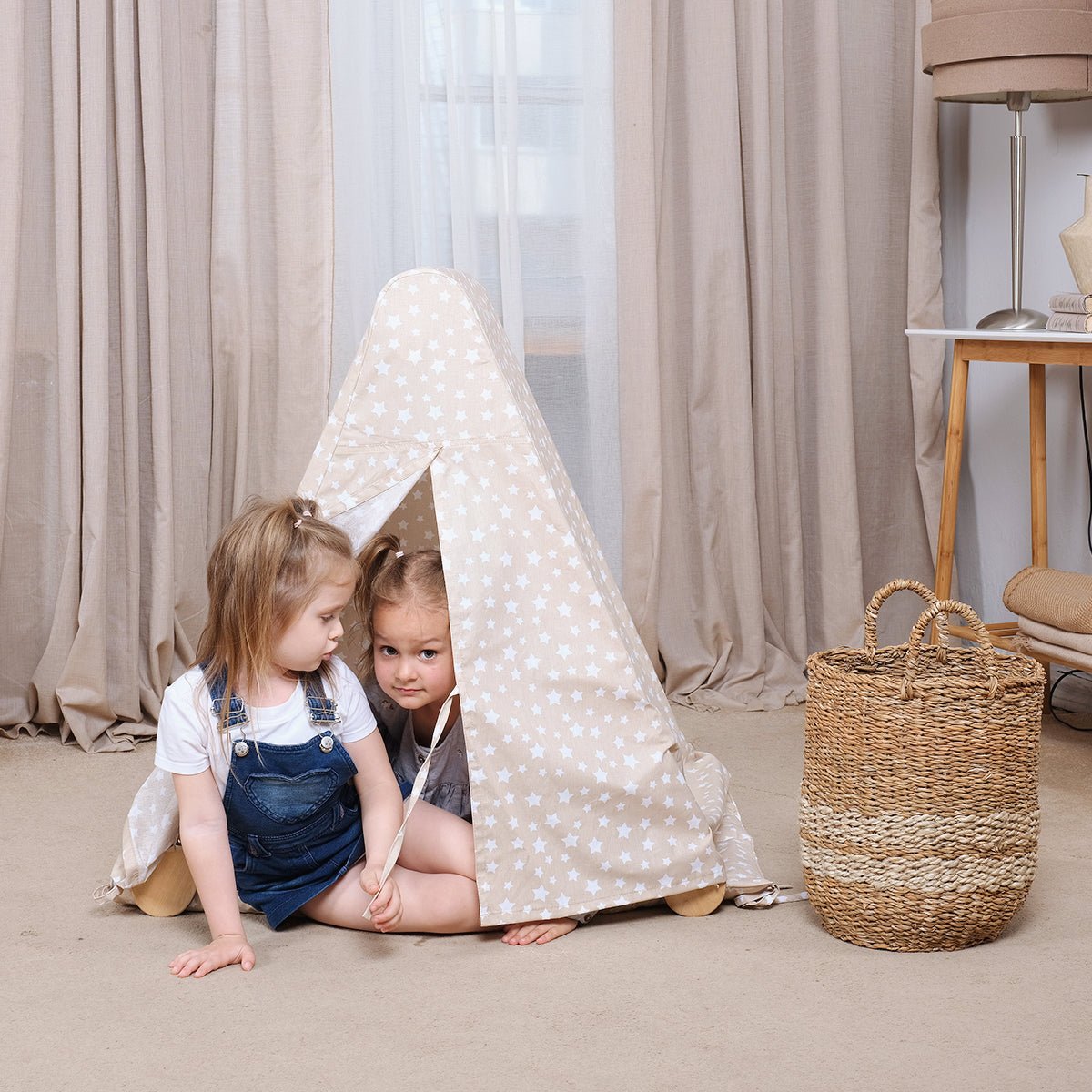 Play Tent Cover with Mat for Climbing Triangle Ladder-0